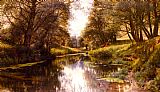 A Winding Stream In Summe by Peder Mork Monsted